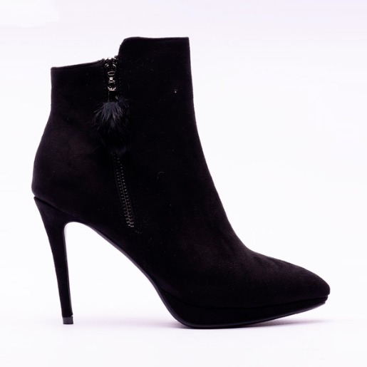 BOTA TACO CAA BAJA MUJER, 37, NEGRO