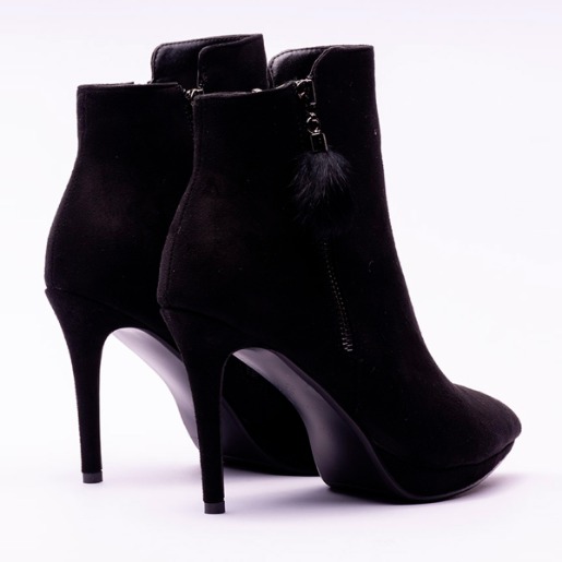 BOTA TACO CAA BAJA MUJER, 37, NEGRO